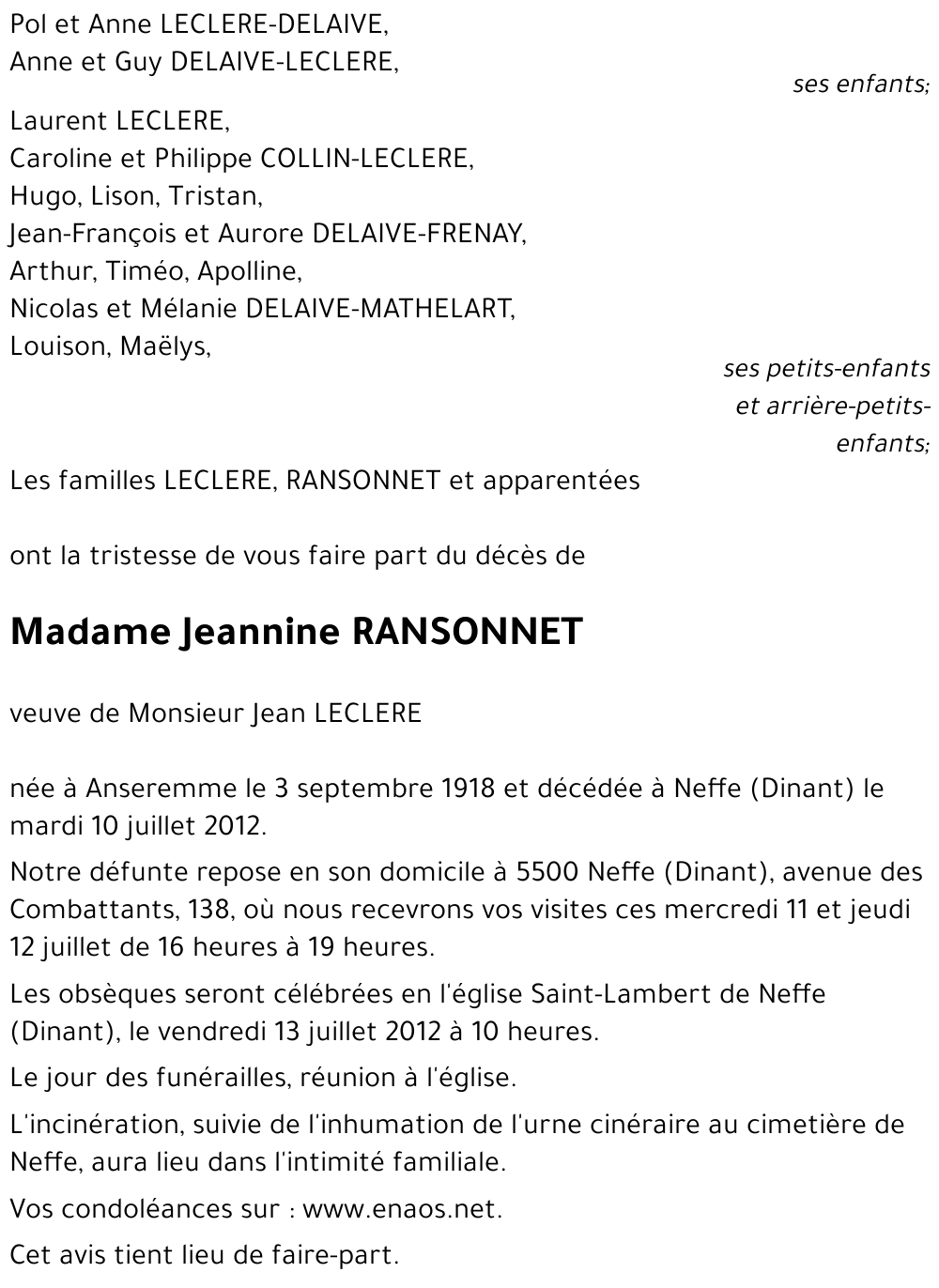 Jeannine RANSONNET