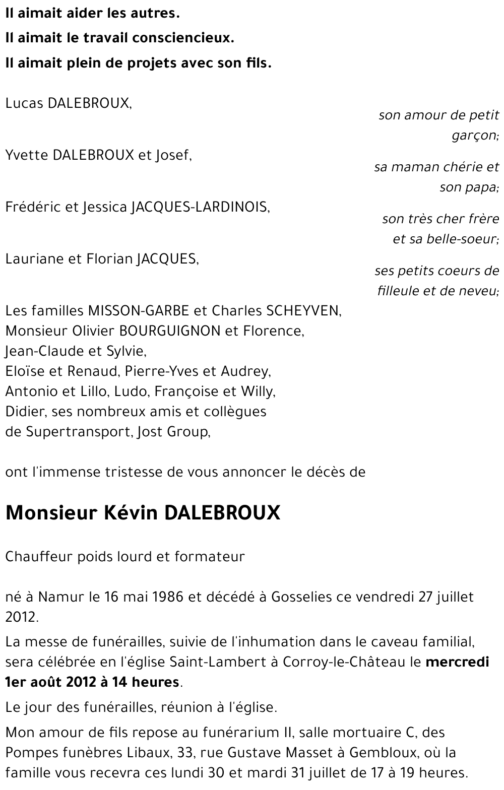 Kévin DALEBROUX