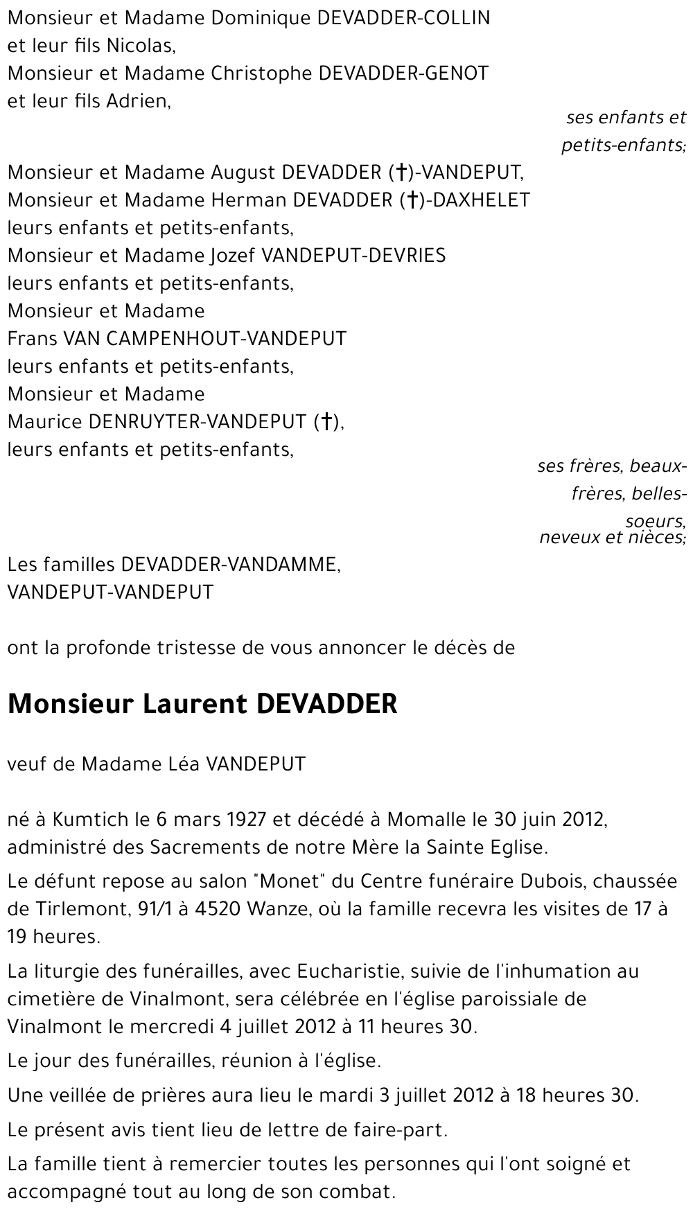 Laurent DEVADDER