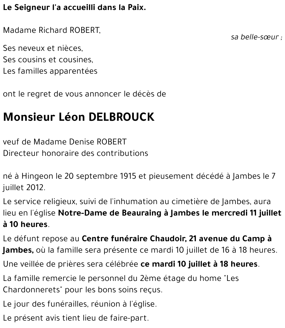 Léon DELBROUCK