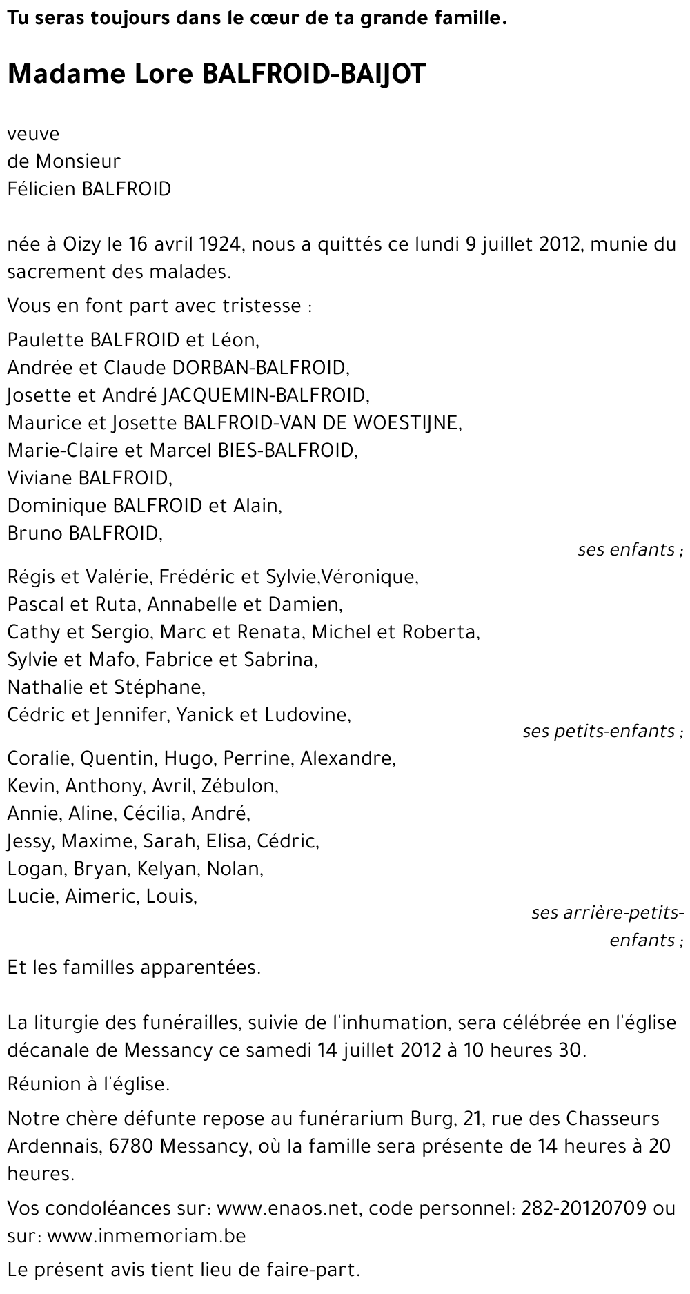 Lore BAIJOT