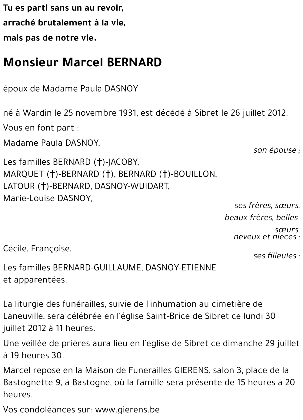 Marcel BERNARD