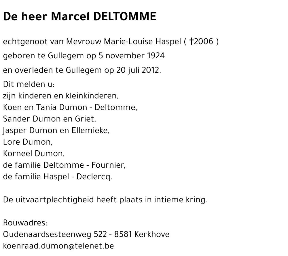 Marcel DELTOMME