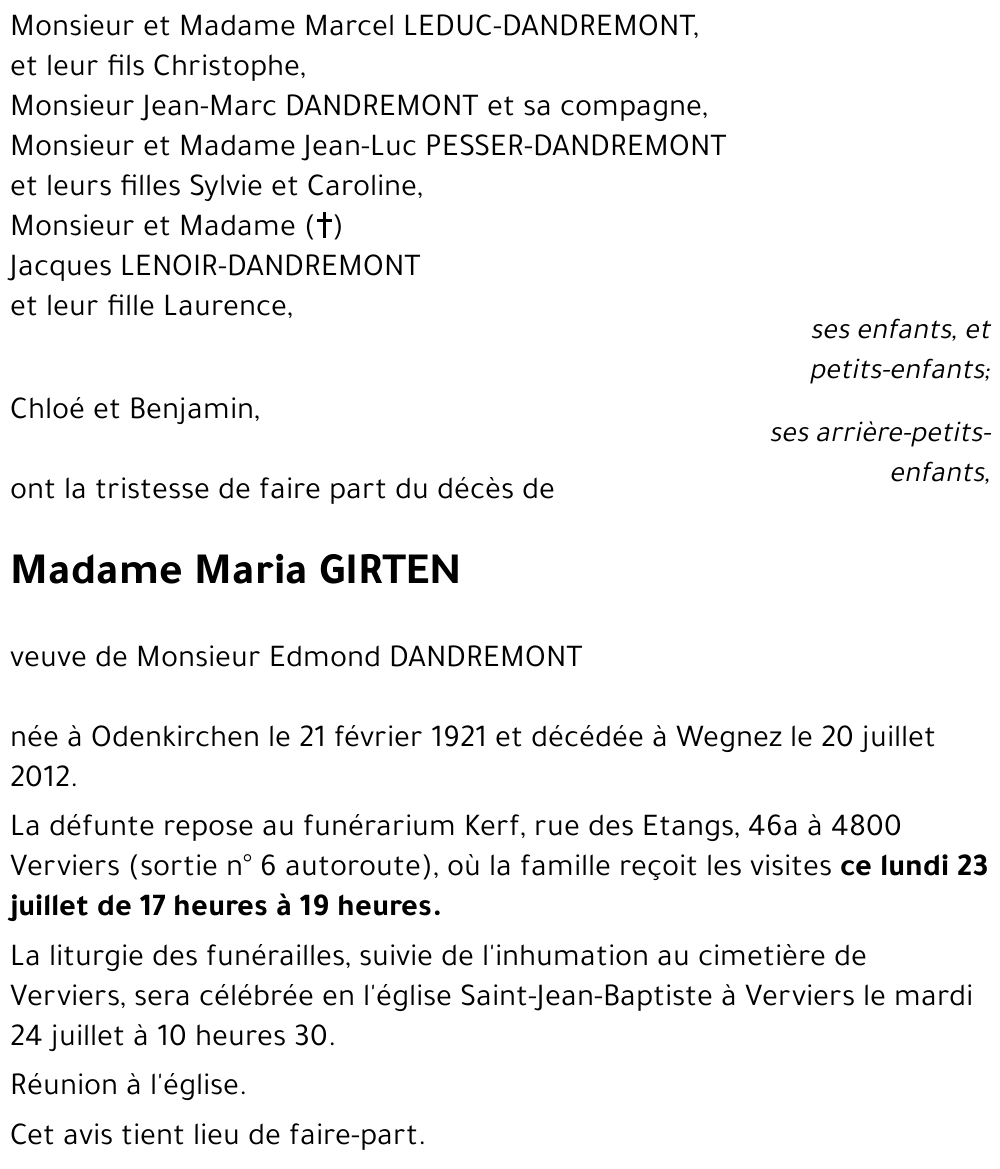 Maria GIRTEN