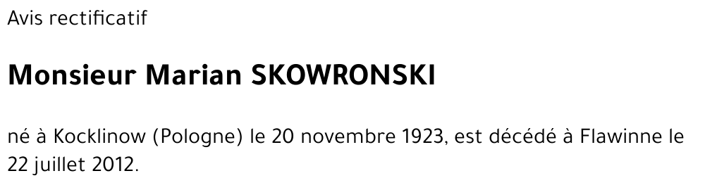 Marian SKOWRONSKI