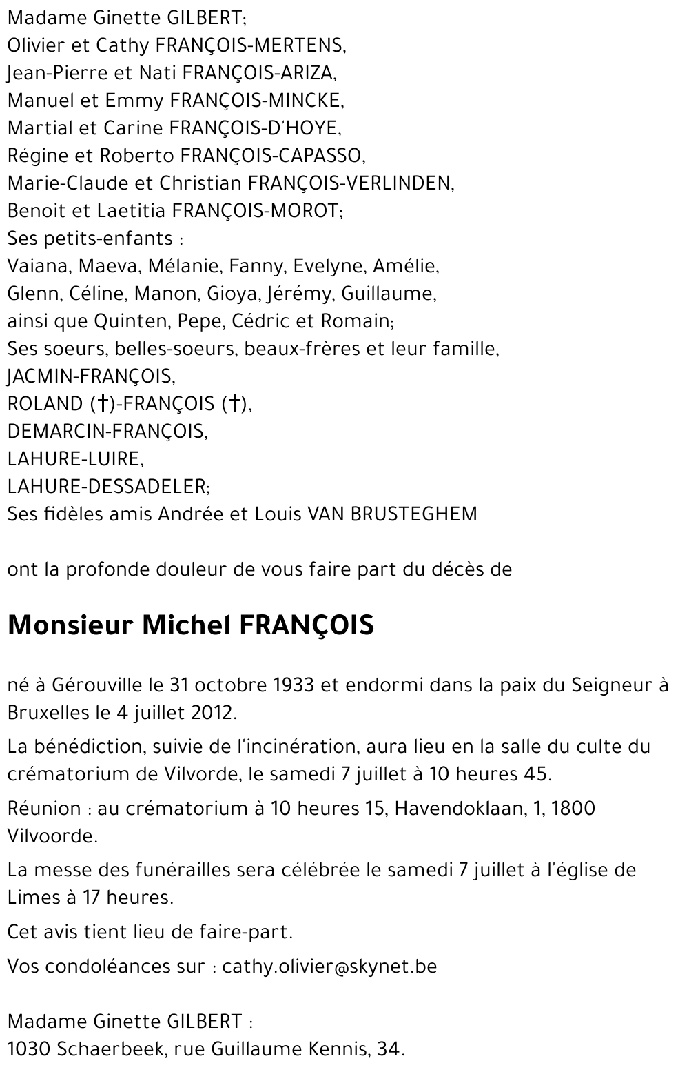 Michel FRANCOIS