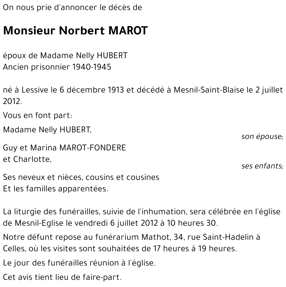 Norbert MAROT