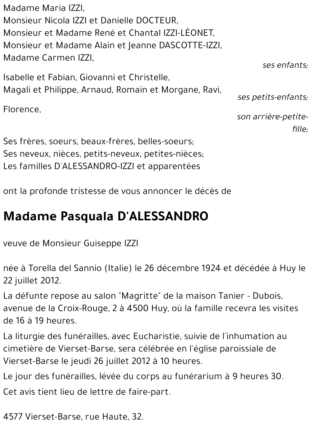Pasquala D'ALESSANDRO