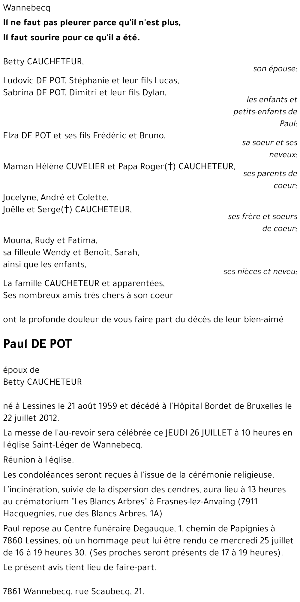 Paul DE POT