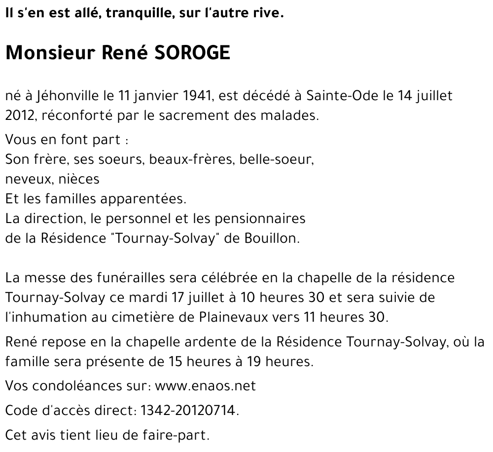 René SOROGE