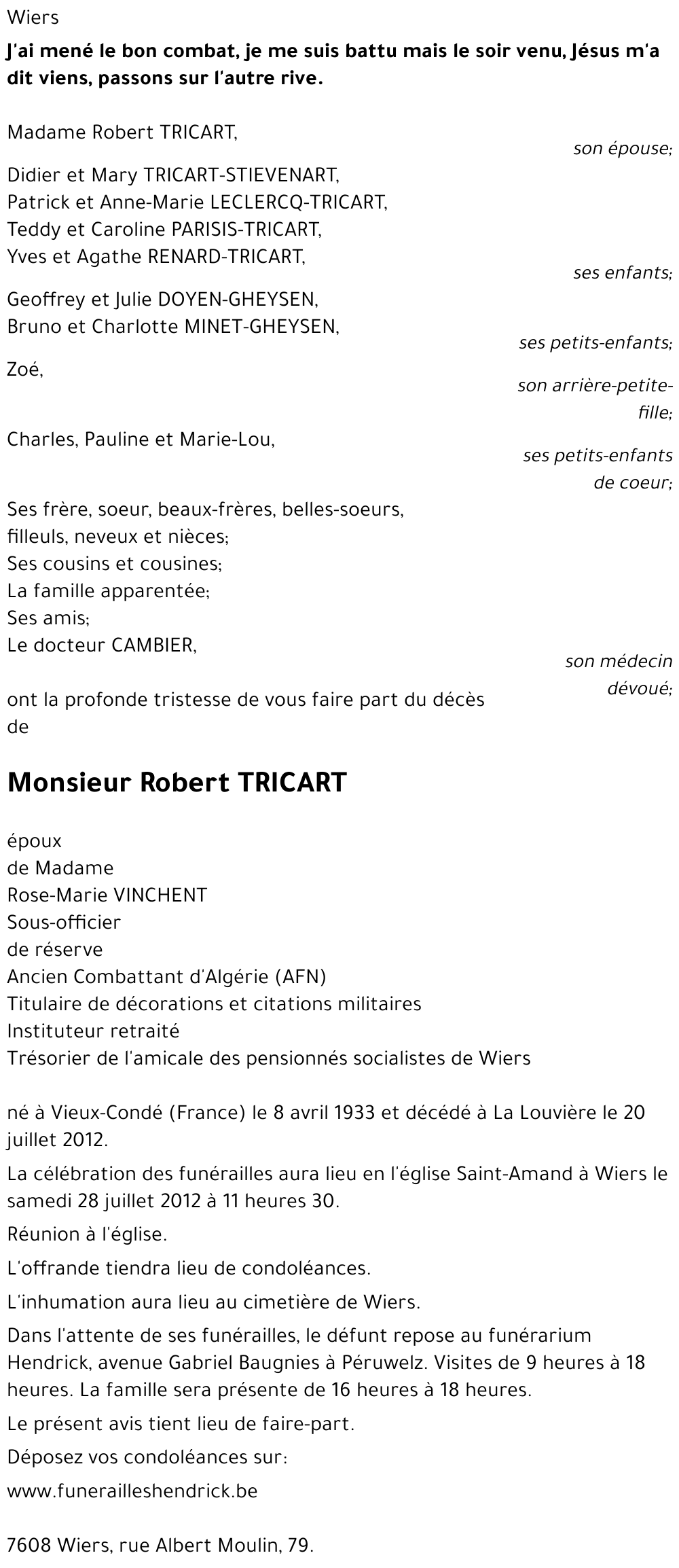 Robert TRICART