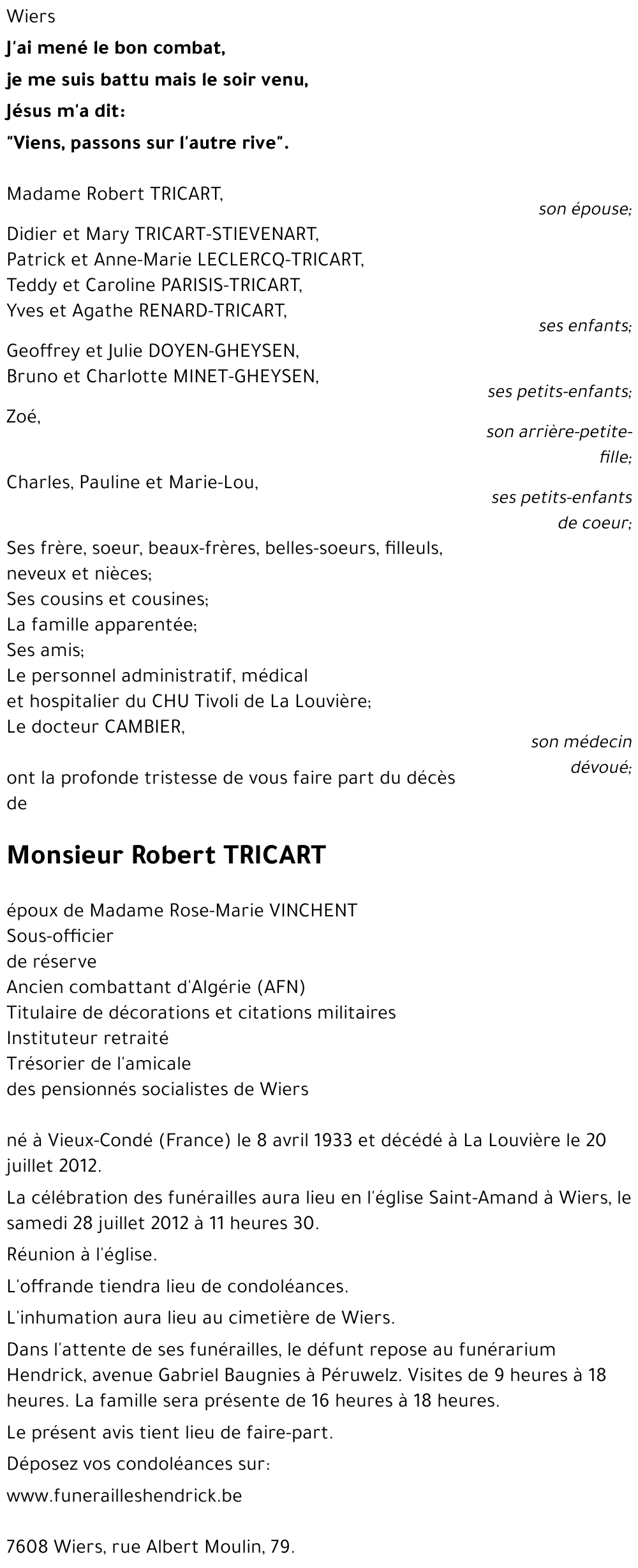 Robert TRICART