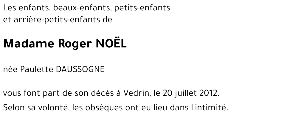 Roger NOËL