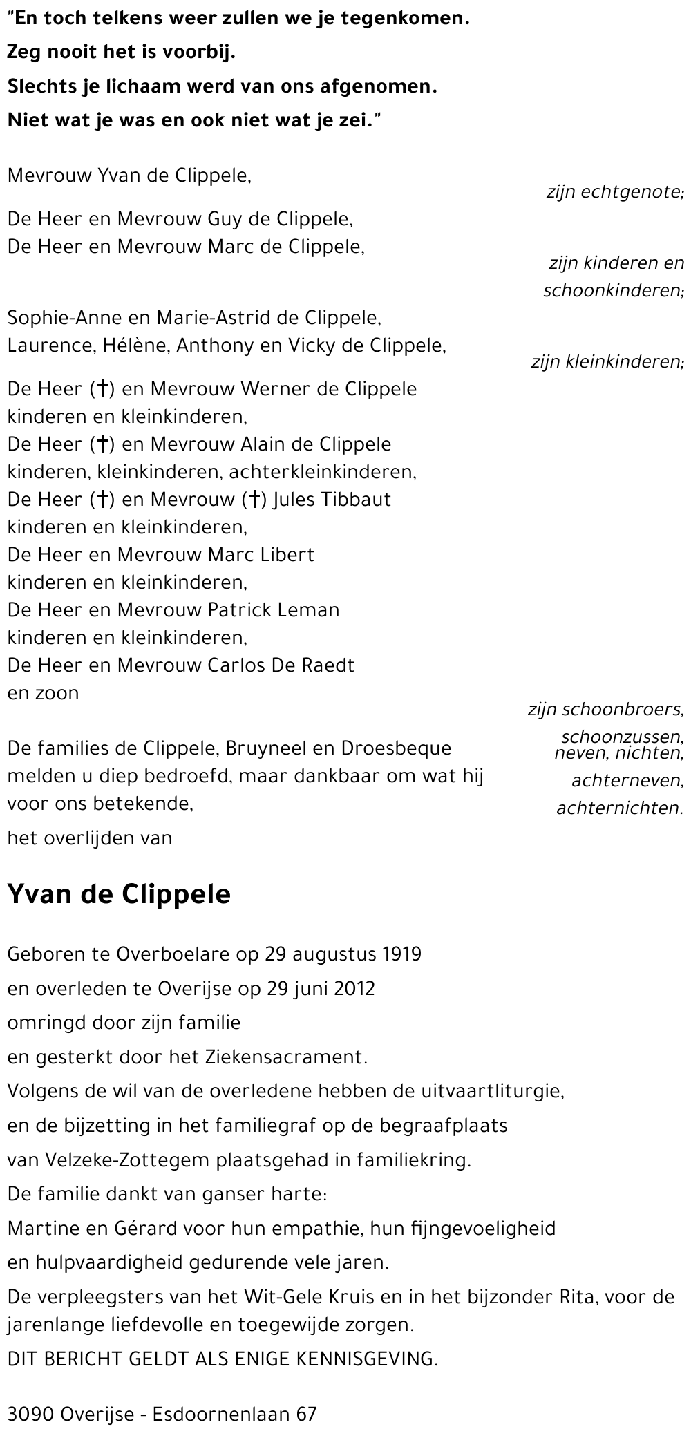 Yvan de Clippele