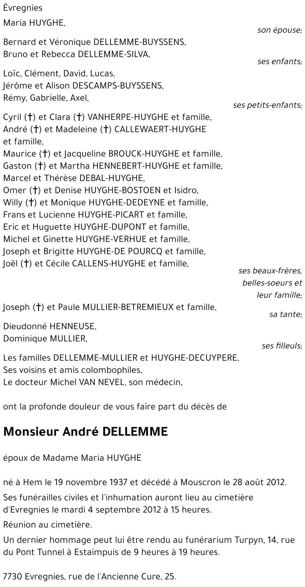 ANDRE DELLEMME