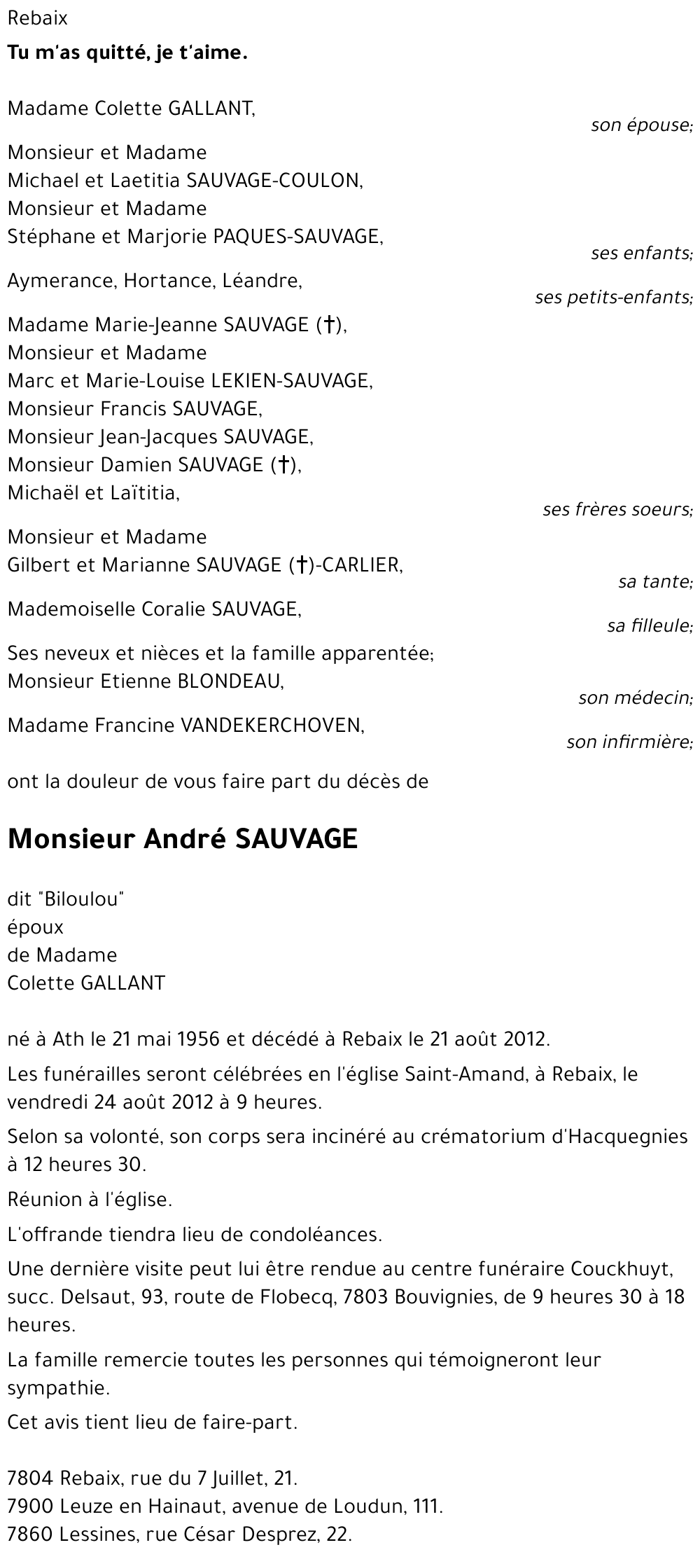 André SAUVAGE