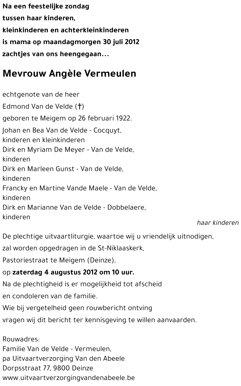 Angèle Vermeulen
