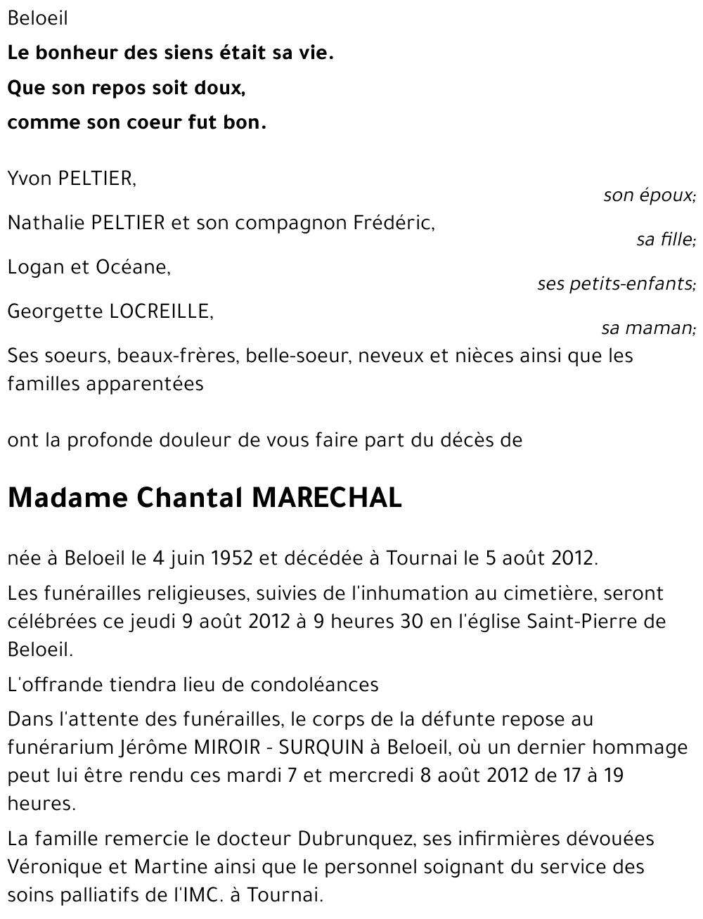 Chantal MARECHAL