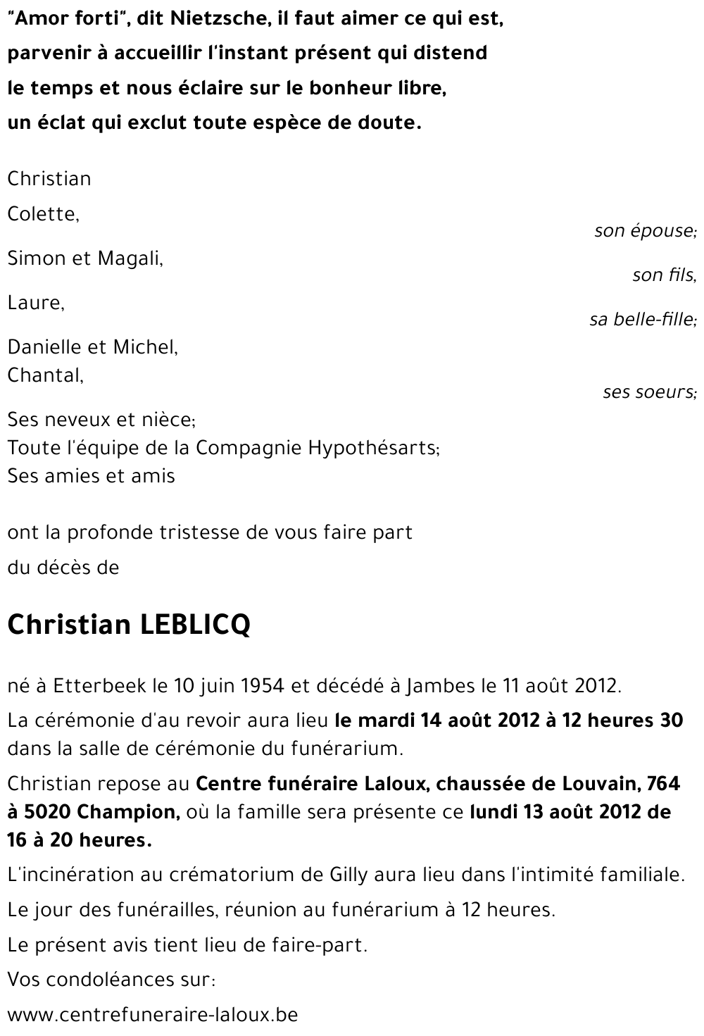 Christian LEBLICQ