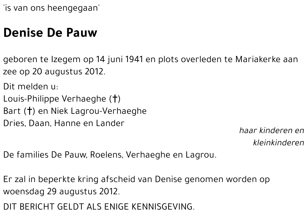 Denise De Pauw