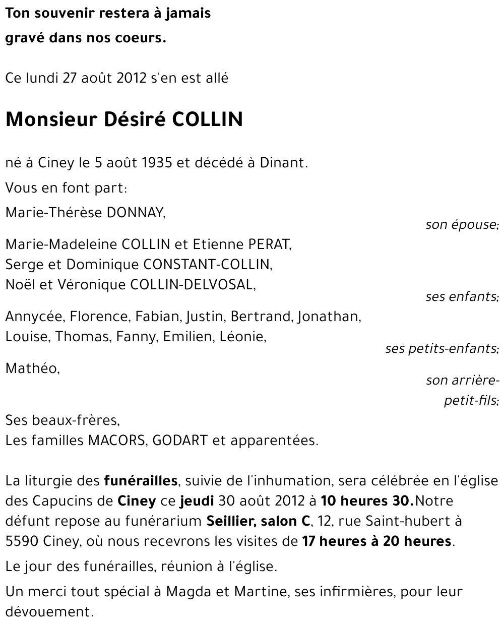 Désiré COLLIN