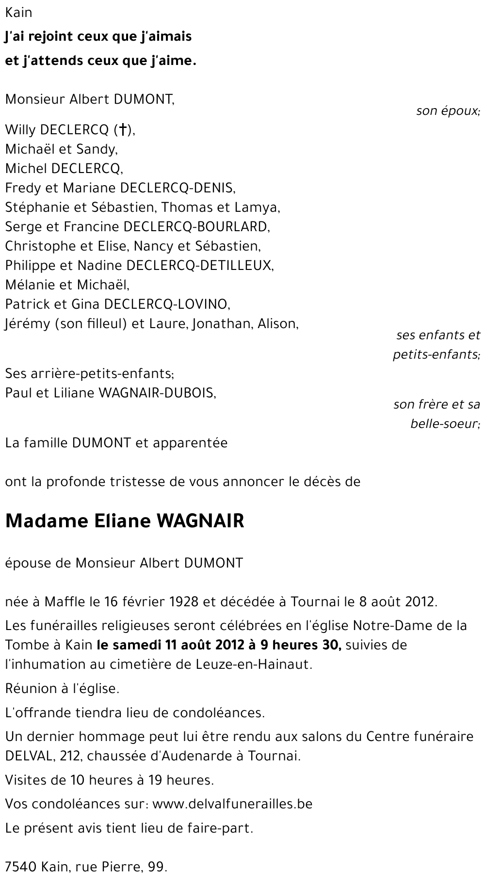 Eliane WAGNAIR