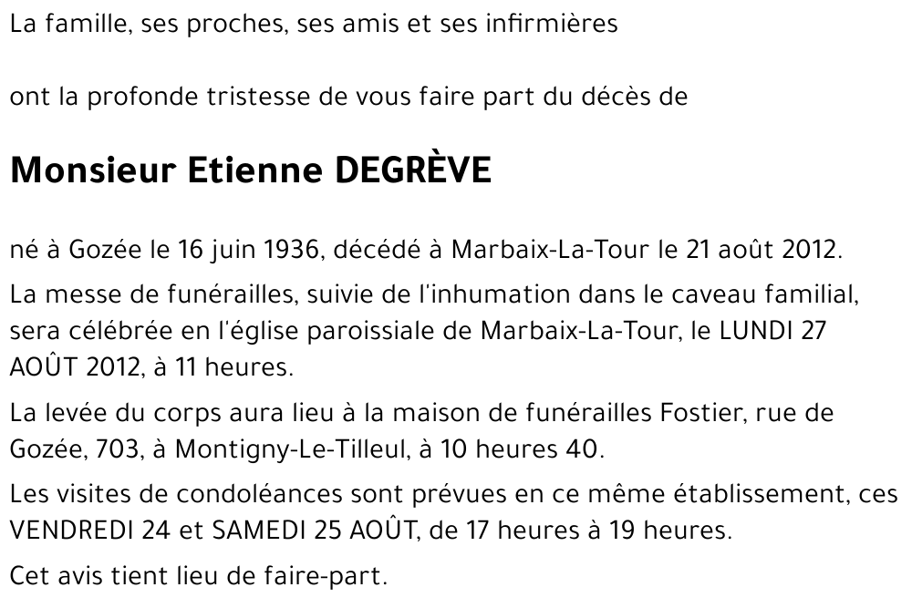Etienne DEGRèVE