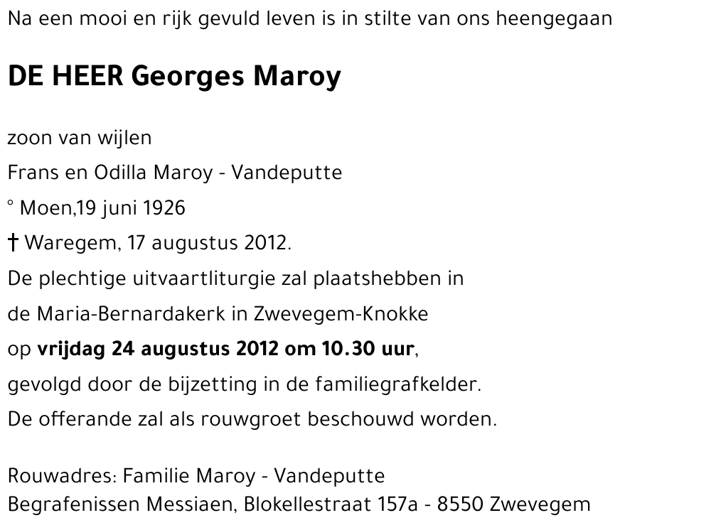 Georges Maroy