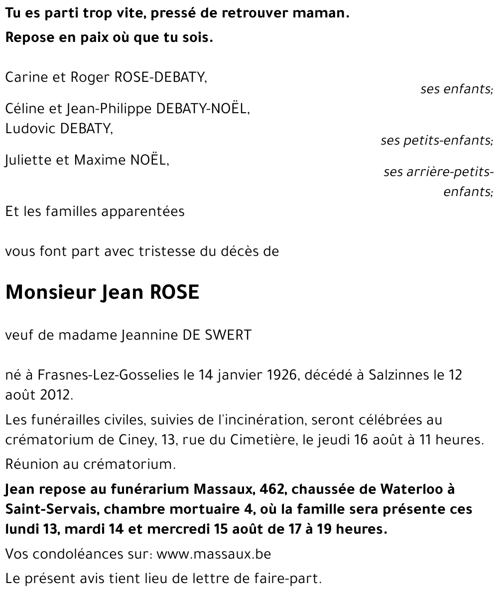 Jean-Charles ROSE
