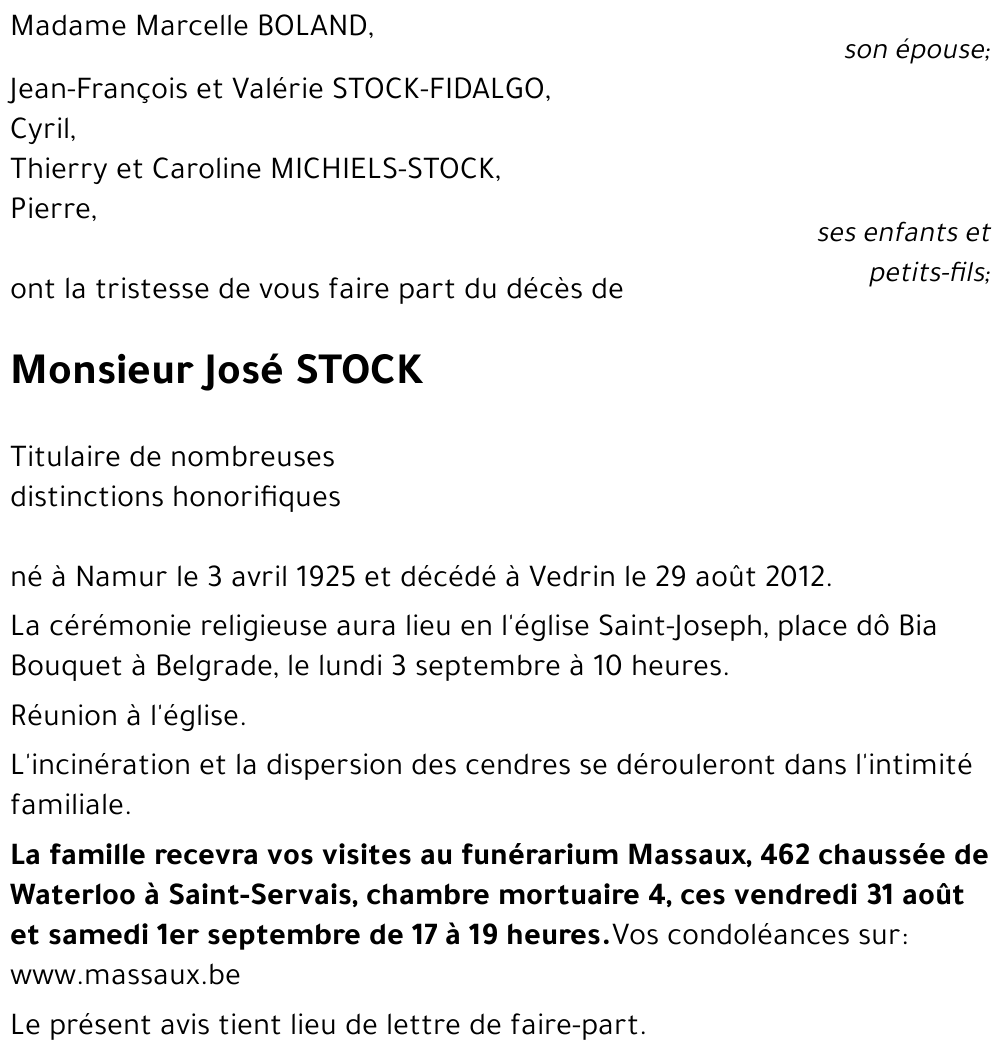 José STOCK