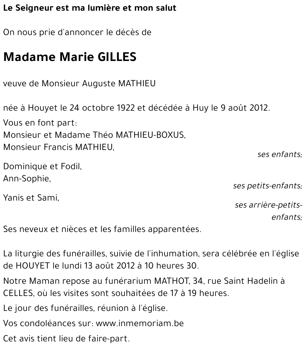 marie GILLES