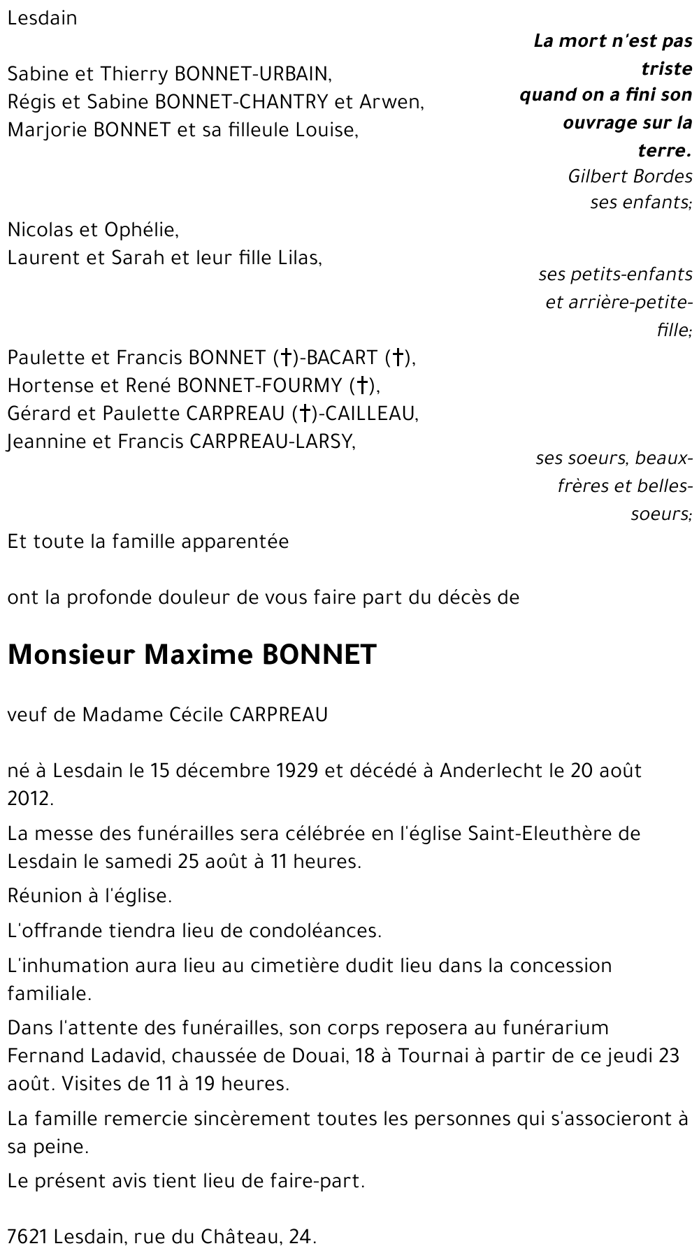 Maxime BONNET