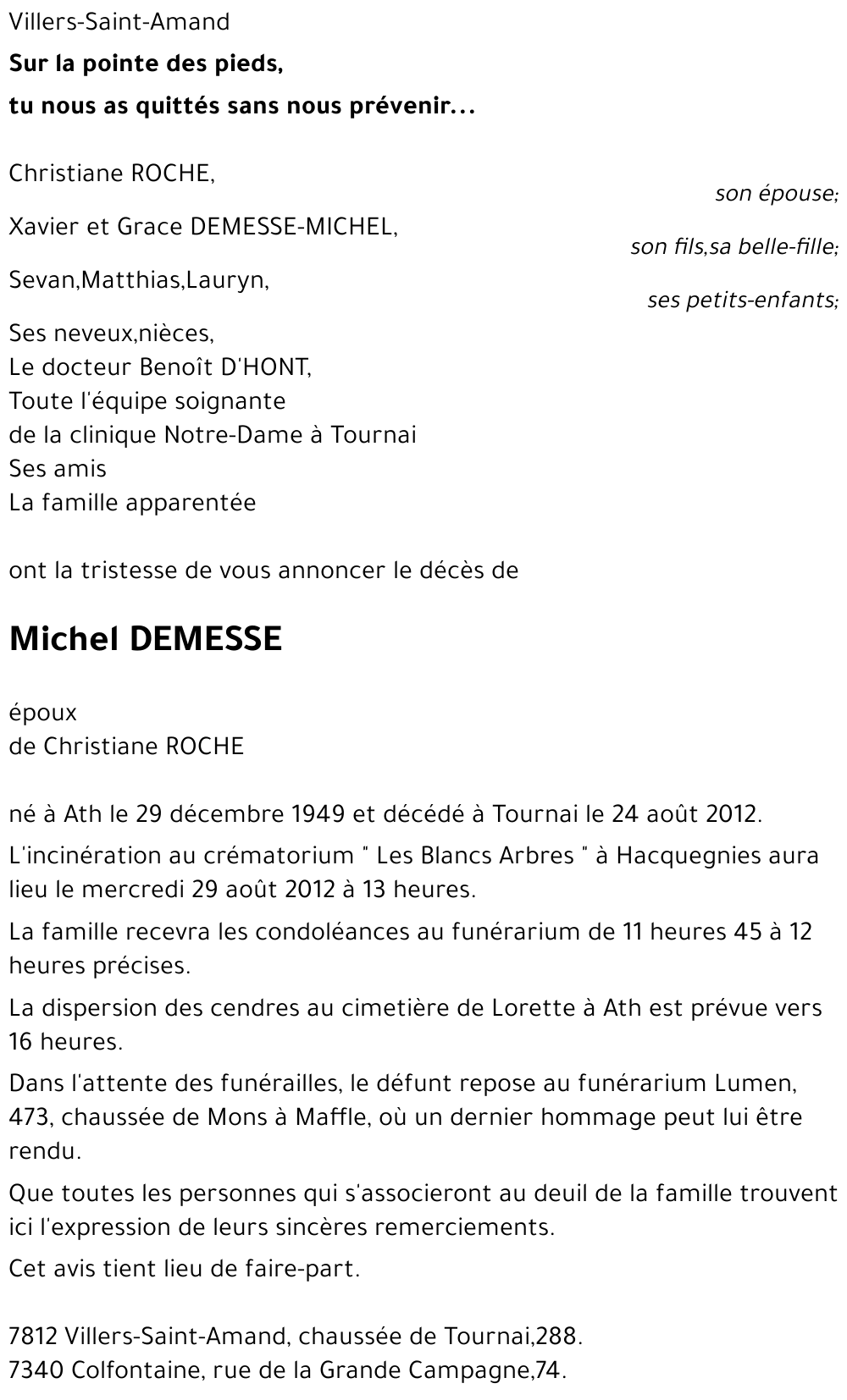 Michel DEMESSE