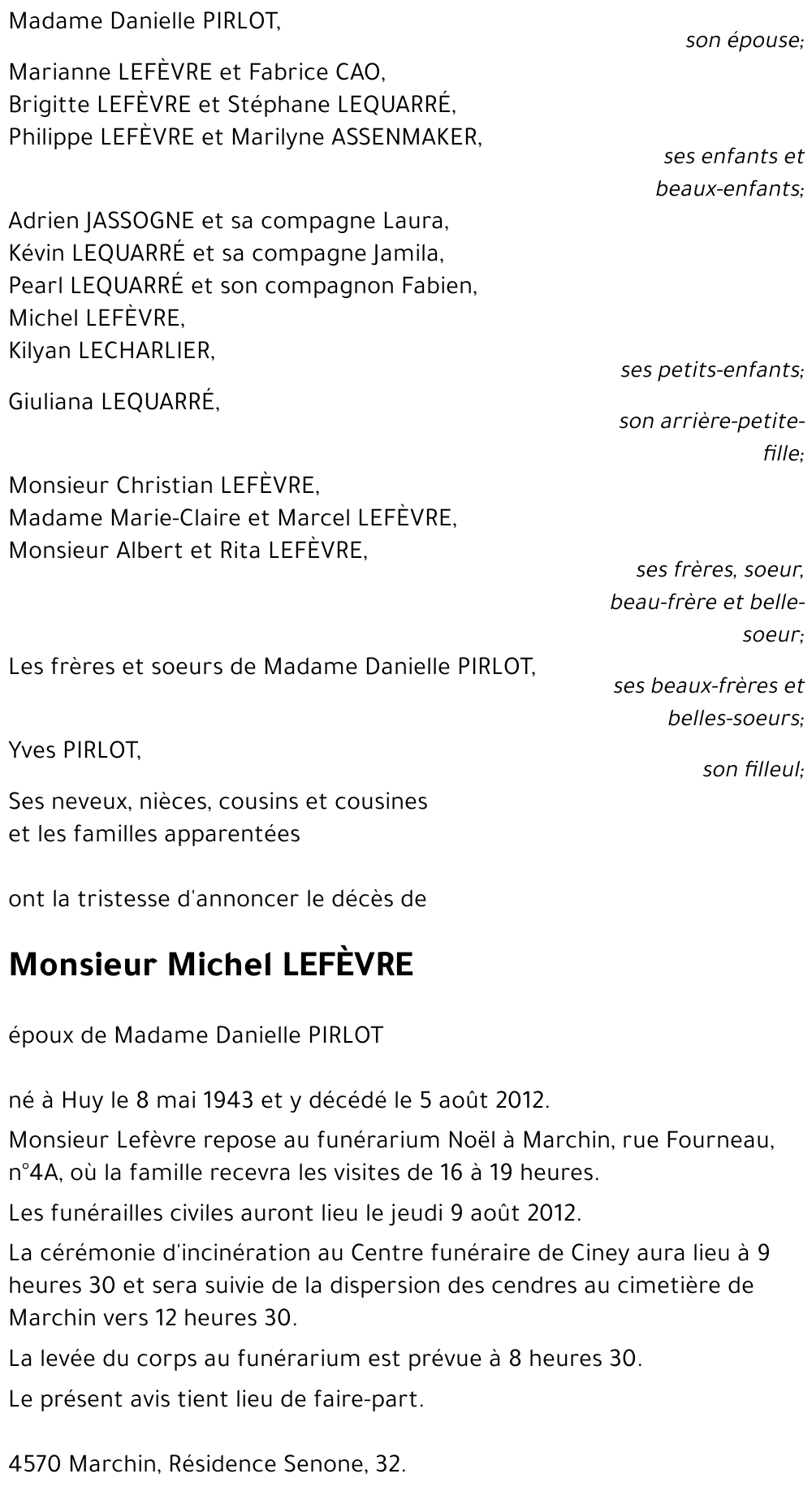 Michel LEFEVRE