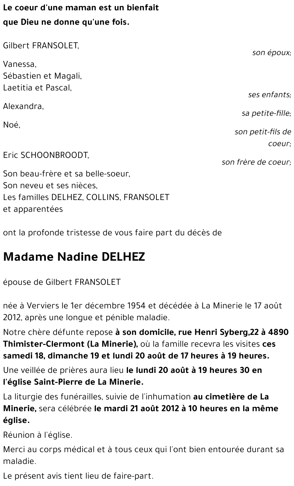 Nadine DELHEZ