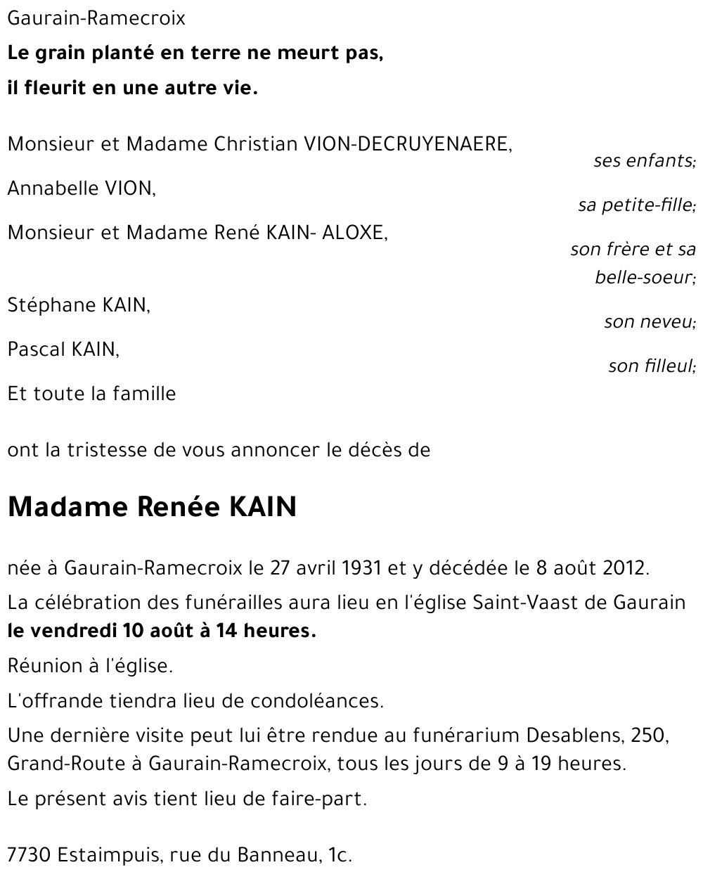 Renée KAIN