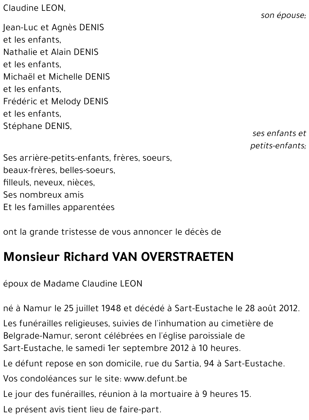 Richard VAN OVERSTRAETEN