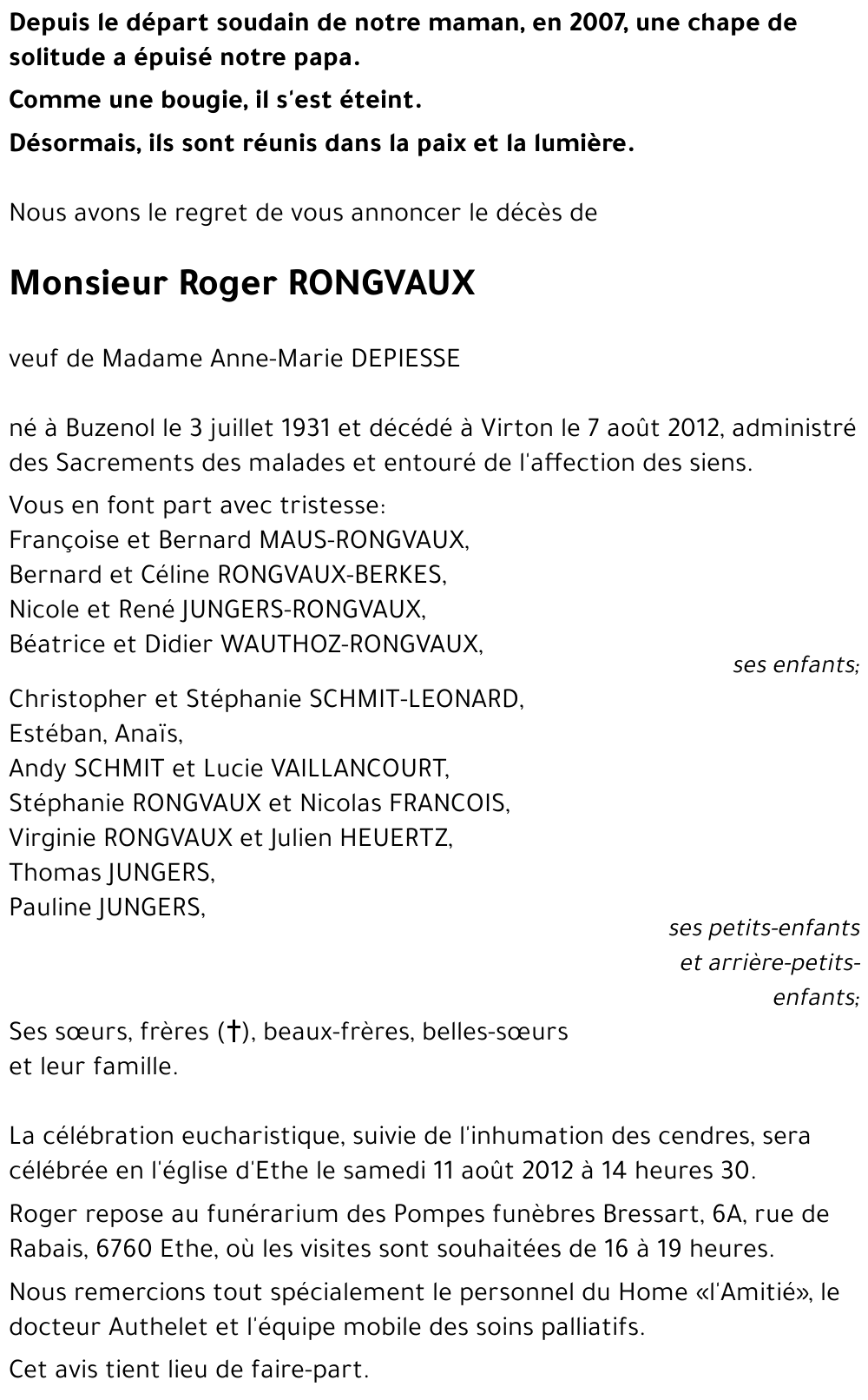 Roger RONGVAUX