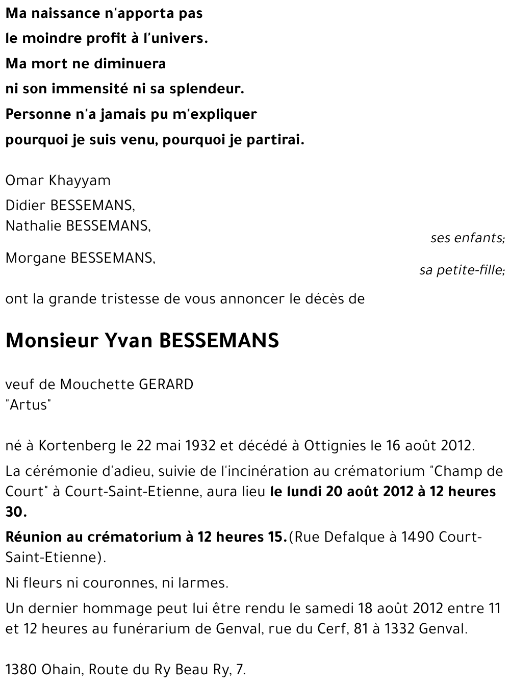 Yvan BESSEMANS