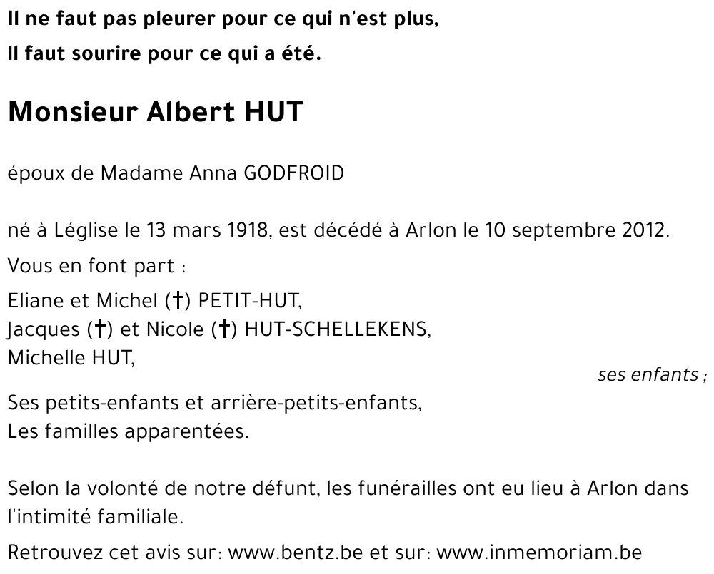 Albert HUT