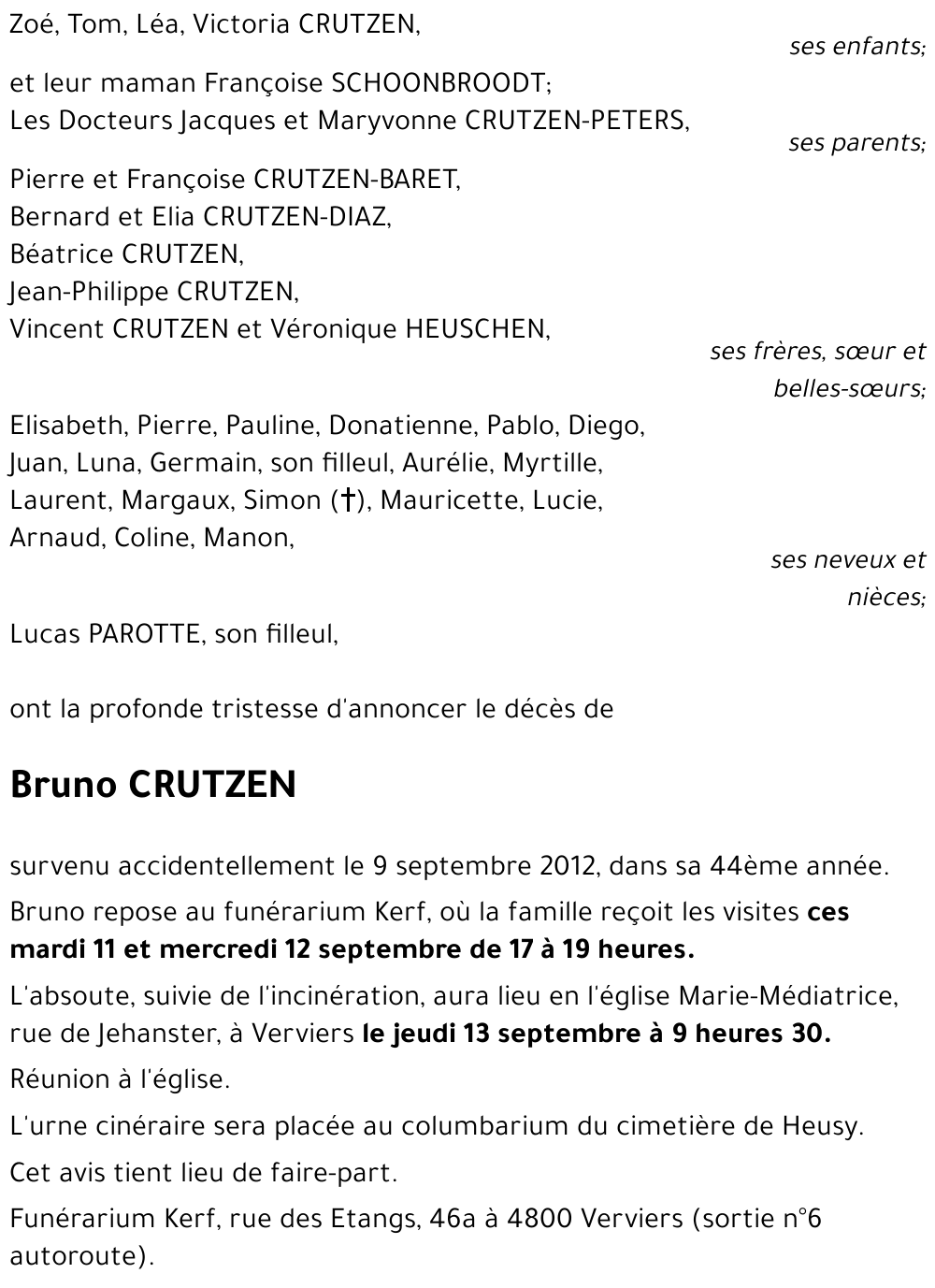 Bruno CRUTZEN