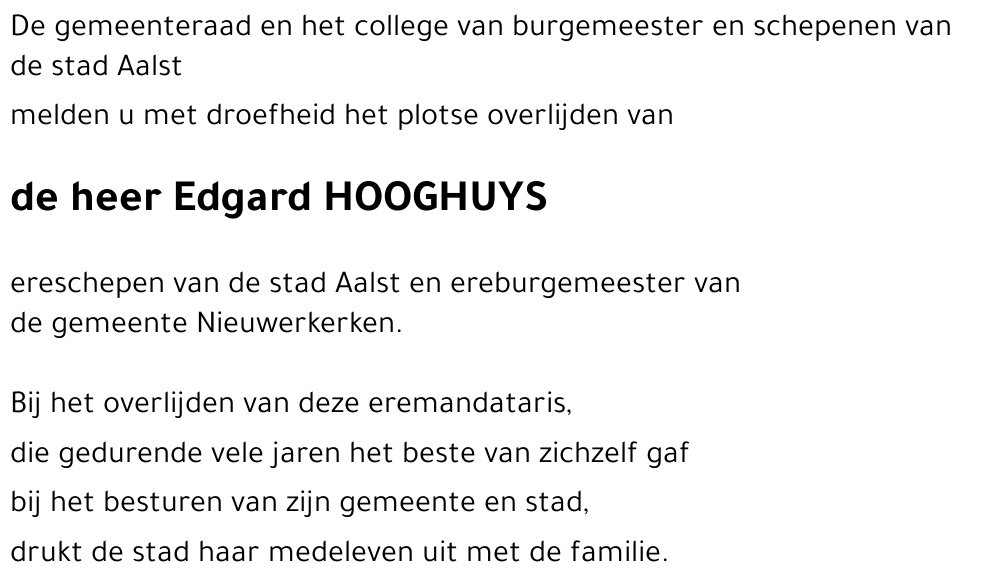 Edgard HOOGHUYS