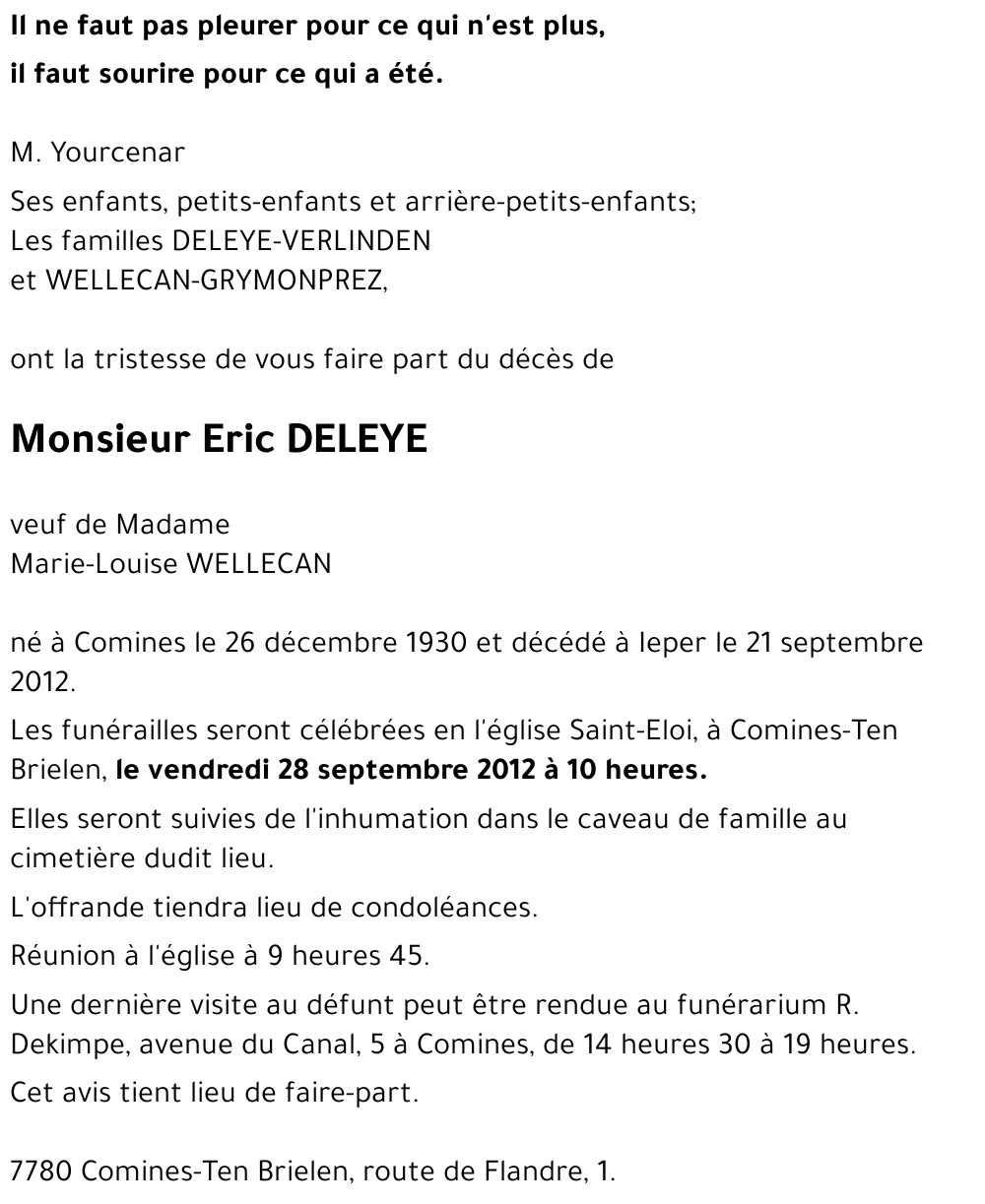 Eric DELEYE