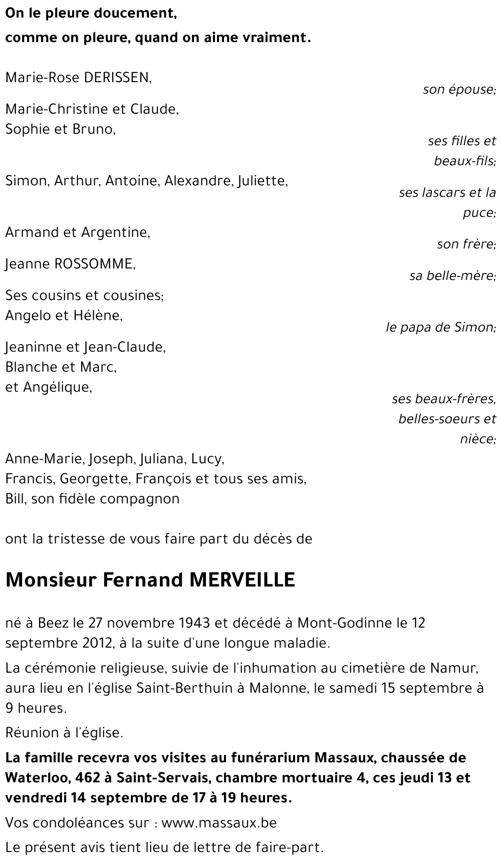 Fernand MERVEILLE