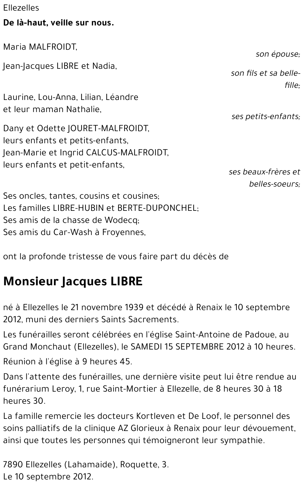 Jacques LIBRE