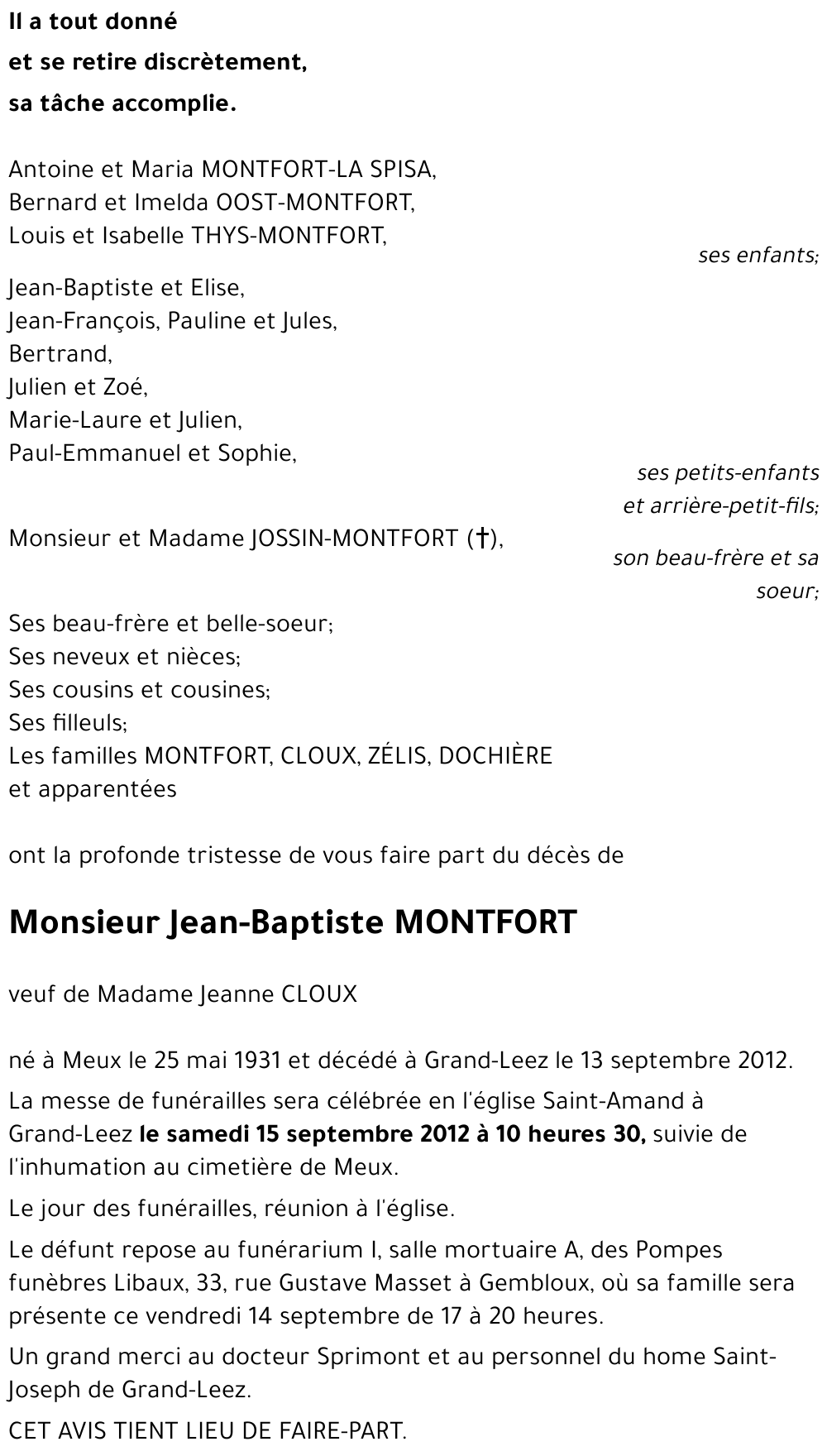 Jean-Baptiste MONTFORT