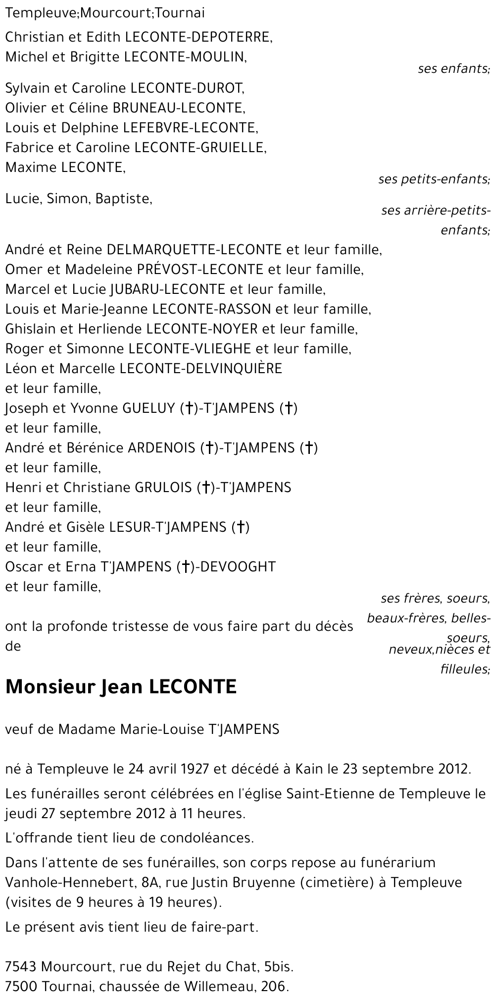 Jean LECONTE