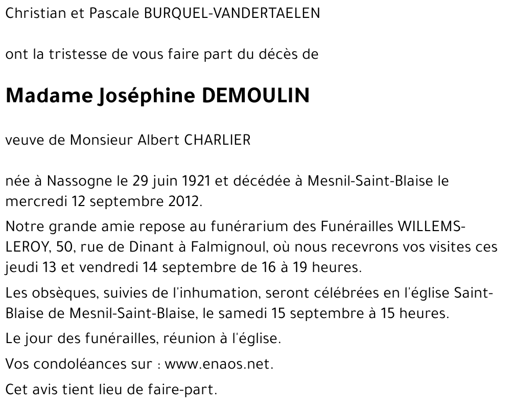 Joséphine DEMOULIN