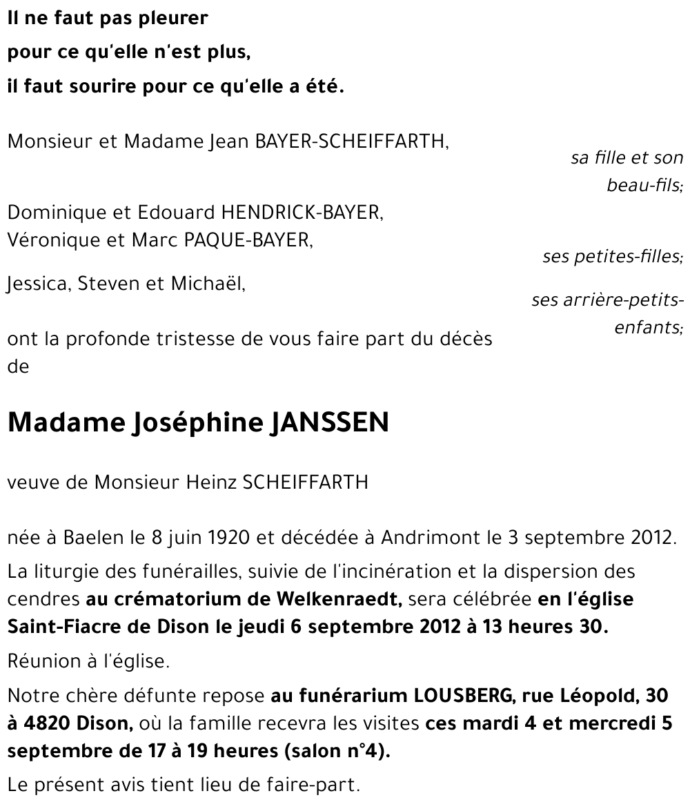 Joséphine JANSSEN