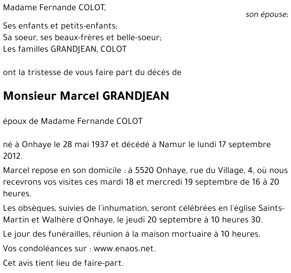 Marcel GRANDJEAN